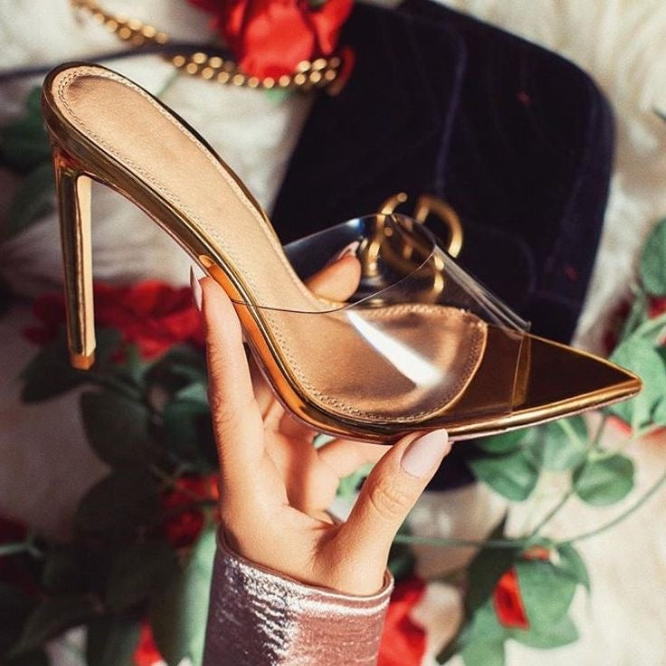 Stilettos Golden Mirage Transparence