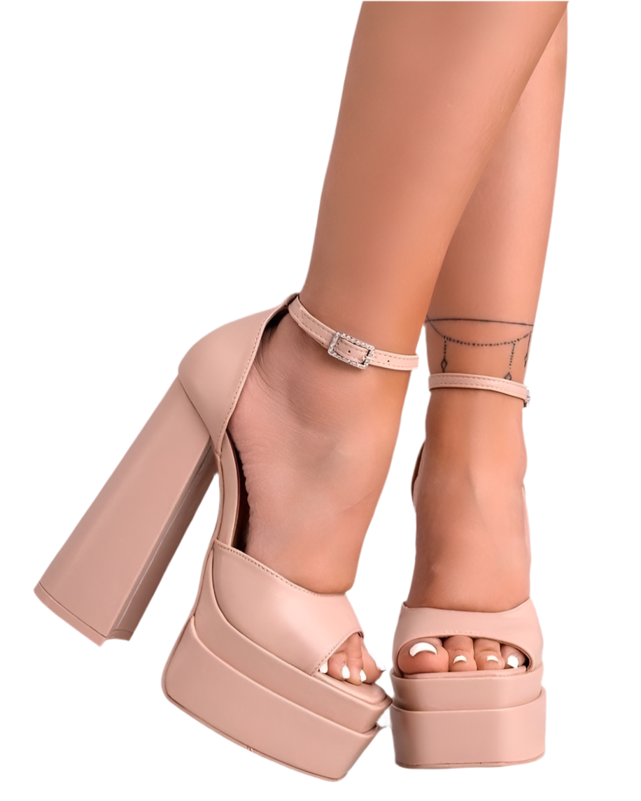 Plataformas nude glam